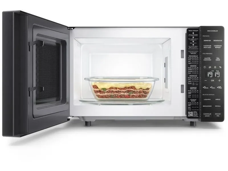 Micro-ondas Electrolux 23L Preto Efficient com Descongelamento Assistido (ME23P)