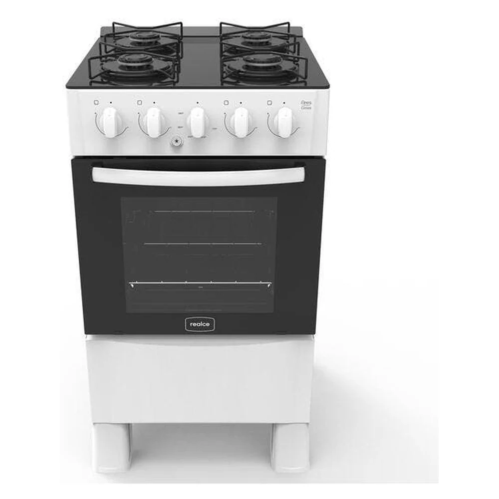 Fogão 4 Bocas A Gás Acendimento Automático Realce Glass Bivolt Cr206