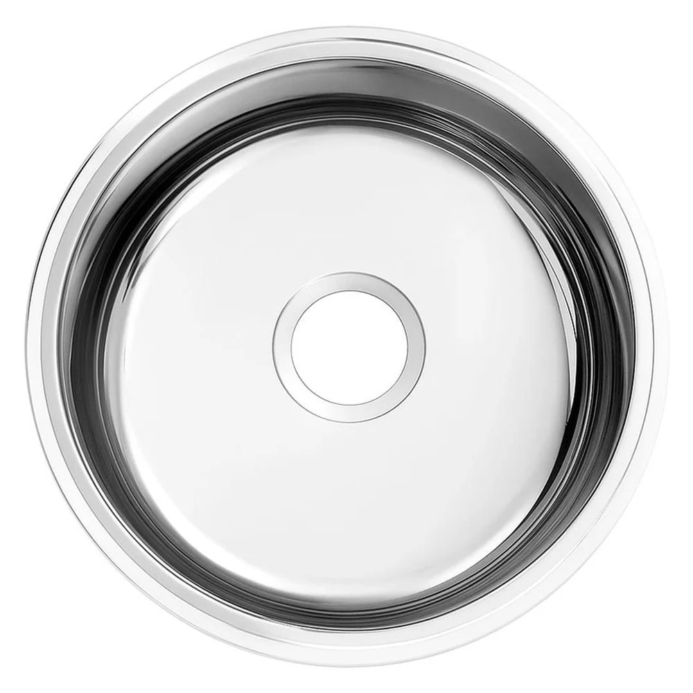 Cuba de Embutir/Sobrepor Docol Riva 30x14 cm em Aço Inox Alto Brilho Sem Válvula