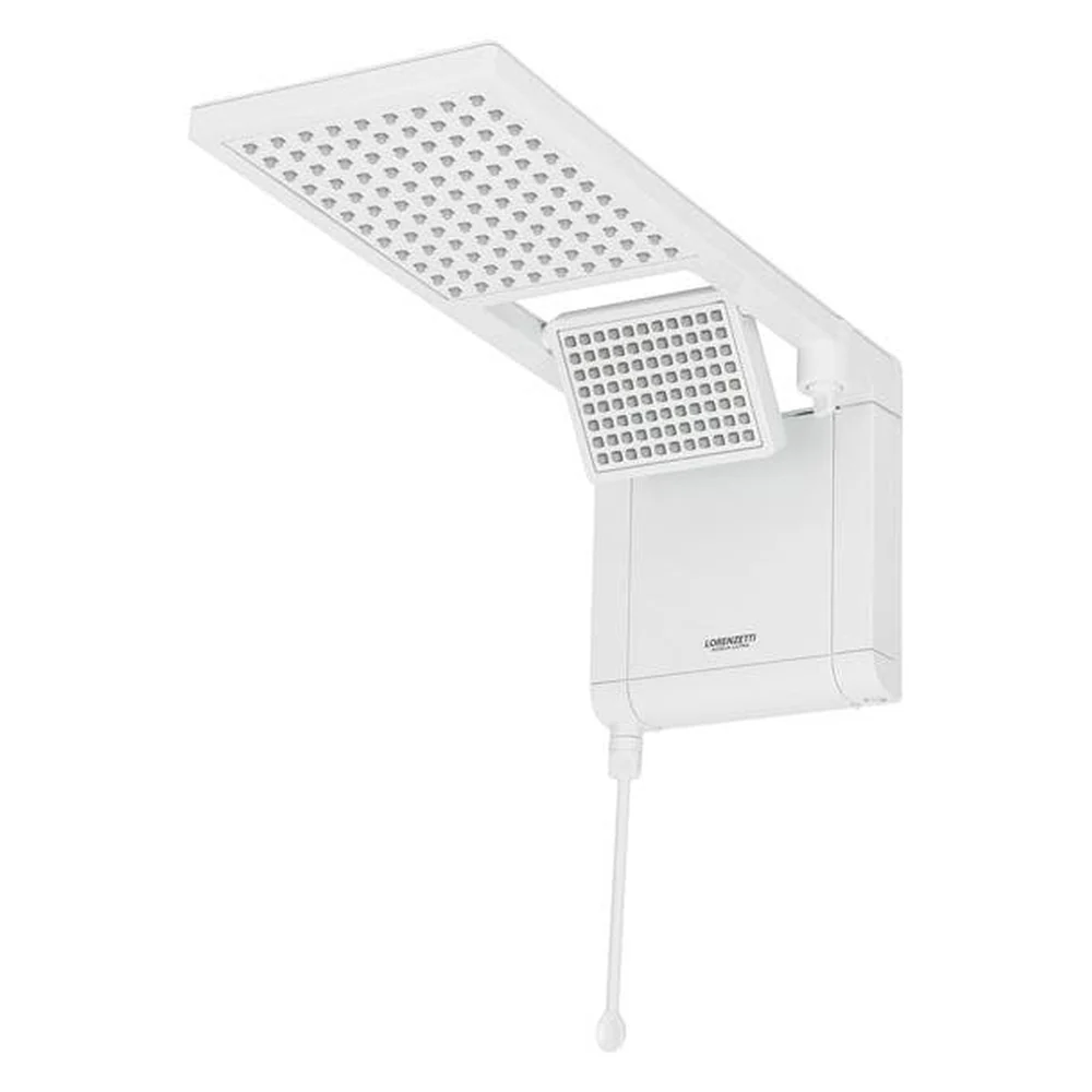Chuveiro Elétrico Eletrônico 220V 6800w Branco Quadrado Acqua Duo Ultra Lorenzetti