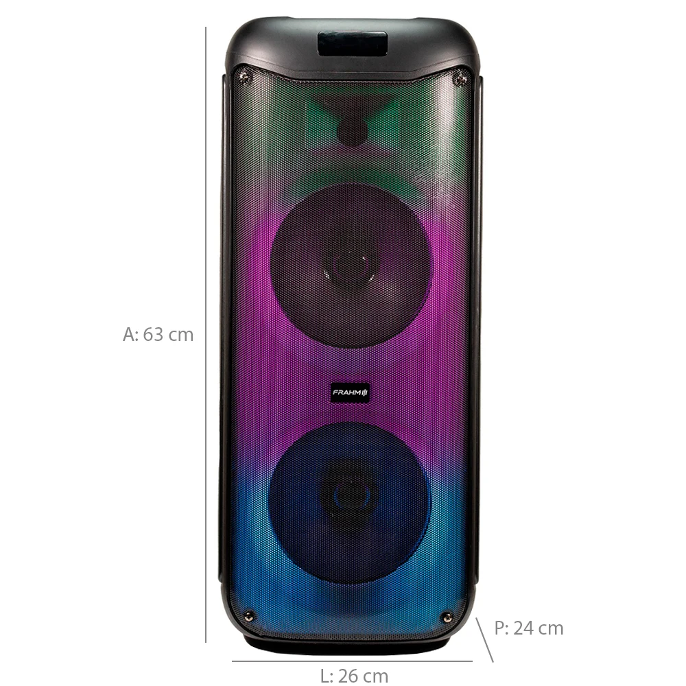 Caixa de Som Lumi Tower Frahm LT950 950W Bluetooth Tecnologia TWS