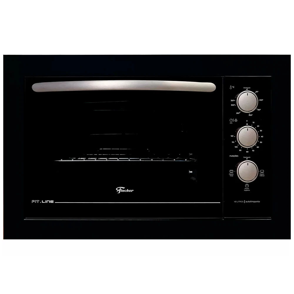 Forno Elétrico de Embutir 48L Fischer Fit Line com Timer 1775W